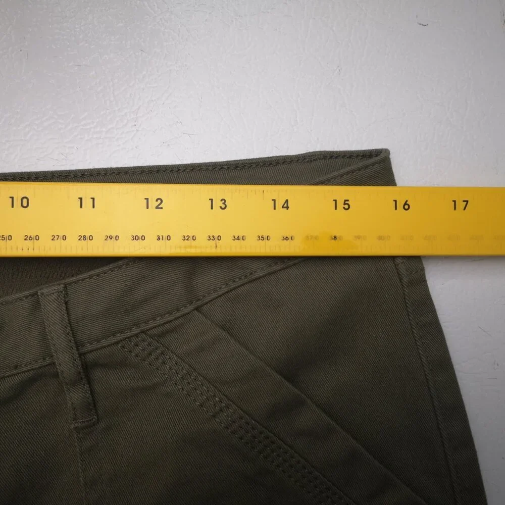 NWT Banana Republic Lades Size 12 Army Green Zipper & Button Closure Chino Pants - Picture 13 of 15